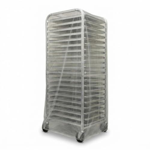 FSE Cubiertas desechables de grado comercial, 20.3 pulgadas de ancho x 26 pulgadas de profundidad x 69.3 pulgadas de alto, transparente, 50 unidades