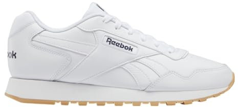 Reebok Men Glide Sneaker, FTWR White/Vector Navy/Reebok Rubber Gum-01, 10