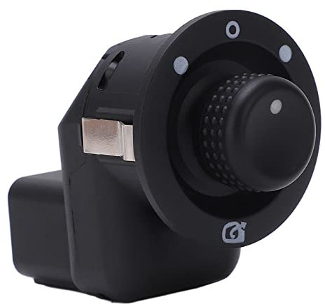 Interruptor de Espejo de Puerta Lateral, Fydun 8200676529 Negro abdominales Perilla del Interruptor del Espejo Retrovisor Interruptor de Ajuste del Espejo para Clio MK4 2012 Y en