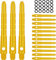 CyeeLife Aluminum Dart Schäfte 15 Stück,2BA Dartpfeile Stems 48mm Golden