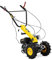 Hillvert Einachstraktor 196 cm³, Euro V 6,5 PS, Gelb, Gartenmaschine, Einachsschlepper, Stahl, Gummi, Gasbetrieben
