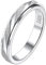 Suplight Fidget Ring Silber 925 - Spinning Anti-Stress Ring für Damen und Herren, Drehbar, Schräg Glänzend - Geschenke, Größe 62
