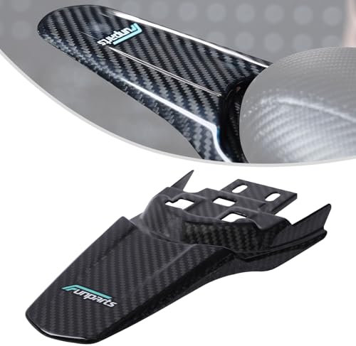 Motorrad Kotfluegel Hinten,Echte Kohlefaser Motorrad Hinten Schutzblech Kotfluegel für Surron Sur Ron Sur-Ron X/S Elektro Dirt Bike