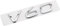 FOXZY Auto Aufkleber für Volvo V30 V40 V50 V60 V90, Badge Emblem Aufkleber, Logo Abziehbilder Emblem Abzeichen Autoaufkleber Schriftzug Karosserie Emblem Zeichen Zubehör,A-Silver