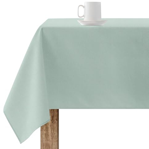 Belum Tischdecke, schmutzabweisend, Größe 100 x 140 cm, extraweich, Mintfarben, 100, 65% Bio-Baumwolle, 35% Polyester, Modell Rhodos 2816