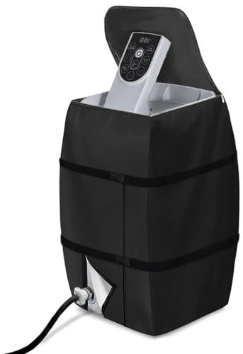 HOVCEH Couvercle de Pompe de Chauffage de Spa, Housse de Pompe de Chauffage pour Jacuzzi, Convient à Plusieurs Marques de Baignoires/Piscines Extérieures (Noires, Carrées)