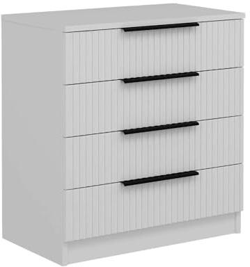 Dmora Kommode Theemin 72x42x77h cm Weiß mit 7 Schubladen
