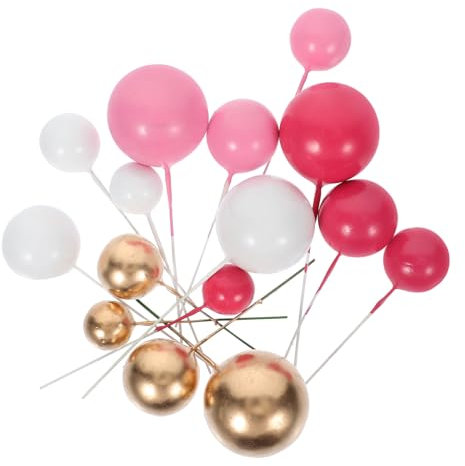 KITANDOVE 80 Stück Schaumstoffbälle Topper Kucheneinlage Bunte Picks Für Cupcakes Und Kuchen