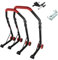 SEFIS D18 Motorradständer Set Vorder- und Hinterrad Motorradheber Serviceständer Front und Heck Motorrad montageständer ständer (Rot, V-Aufnahme/Racing (Haken))