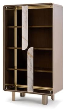 NEBE Cantinetta Vino Armadietto for Il Vino Armadietto for Il Vino da Parete for Soggiorno Armadietto for Il Vino Rosso in Vetro for Uso Domestico Mobile Bar