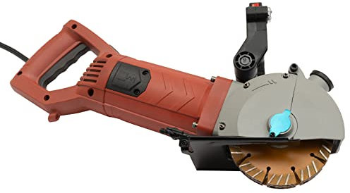 TONFEION Mauernutfräse Schlitzfräse Mauerfrase Wandfräse 4800W 6200 U/min Kabelschlitzfräse mit 41 mm Tiefe und 5 Klingen für Schneiden Beton Marmor Granit Leichtziegeln anderen Materialien