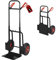 DIVID® Klappbare Sackkarre max. 200Kg, Stahl, ergonomisch Transporter für Umzüge, Lager und Einkäufe (Schwarz) Polypropylen Rad