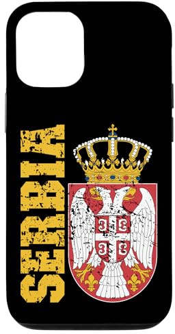 Liebe Serbien mit serbischer Flagge im Used-Look Hülle für iPhone 12/12 Pro
