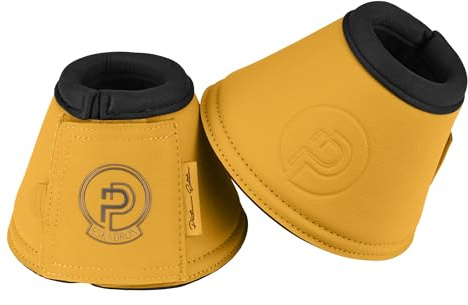 Eskadron Platinum Sprungglocken Faux Leather golden Yellow, Soft Rouge | Farbe: golden yellow , Größe: L