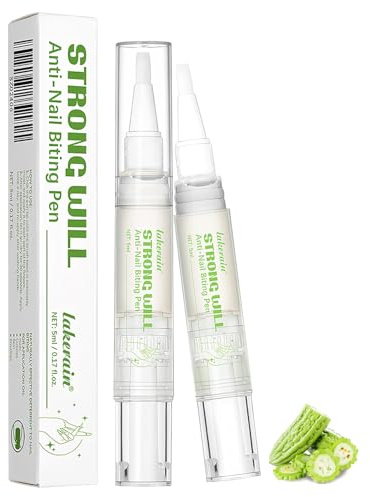 2PCS Stift anti Fingernägel kauen, Antis nagelkauen, Bitterer Nagelstift | Anti nagelkauen Nagellacks,No Bite Nagellack für Erwachsene und Kinder, Schnelle und einfache Anwendung