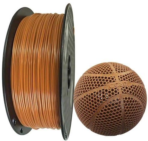 CC3D 47D TPE-Filament, Leder, Braun, 1,75 mm, 1 kg, 3D-Drucker-Filament, FDM, 3D-Druckmaterialien, Shore-Härte, 47D, Leder, Braun