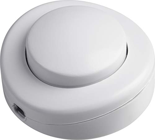 Meister Interruttore a pedale a 1 pin – Morsetti per cavi Conduttore di protezione Terminale Bianco 7441400