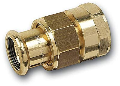 Sanha PURAPRESS Verschraubung, flg, Ms-M, 1M + 1IG, 22 mm x Rp 3/4