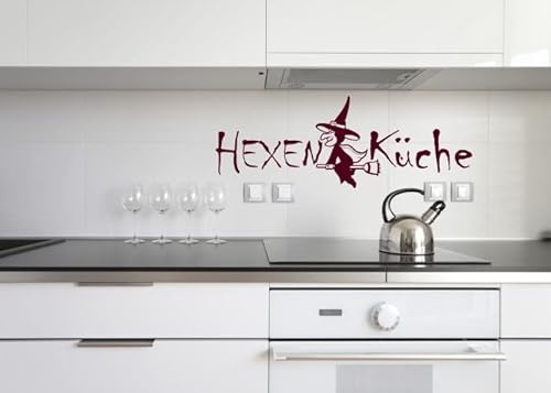 Wandtattooladen Wandtattoo - Hexenküche Größe:80x29cm Farbe: nussbraun