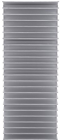 Disipador de Calor de Aluminio Con Buena Conductividad Térmica - Aleta de Enfriamiento 150 x 59 x 25 mm, 24 Dientes