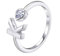 VIKI LYNN Buchstabe Ring 925 Sterling Silber Offener Verstellbare Initiale Alphabet A-Z Ringe fur Damen Mädchen