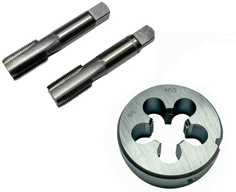 CNC QUALITÄT Satz-Gewindebohrer und Schneideisen G 1 Zoll - Whitworth Rohrgewinde im SET - Qualität HSS - EU Produktion
