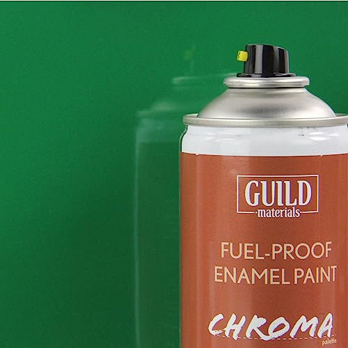 Guild Materials Chroma Enamel Fuelproof Paint Gloss Green (400ml Aerosol) For RC Model Aircraft