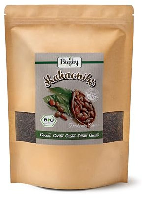 Biojoy Grué de Cacao BIO cru (1 kg), non torréfiées, sans additifs