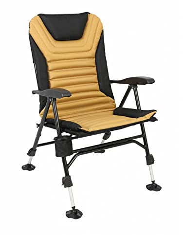 Kuma Outdoor Gear Off Grid Stuhl, ultimativer tragbarer Luxus-Klappstuhl für Camping, Glamping, Sport und Outdoor-Abenteuer (Sierra/Schwarz)
