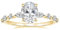 EAMTI Verlobungsring aus 925er Sterlingsilber, ovaler Schnitt, Zirkonia, Solitär, Halo-Versprechensring für Damen, Größe 3–11, Kristall Edelstein Sterling Silber Cubic Zirkonia, Zirkonia