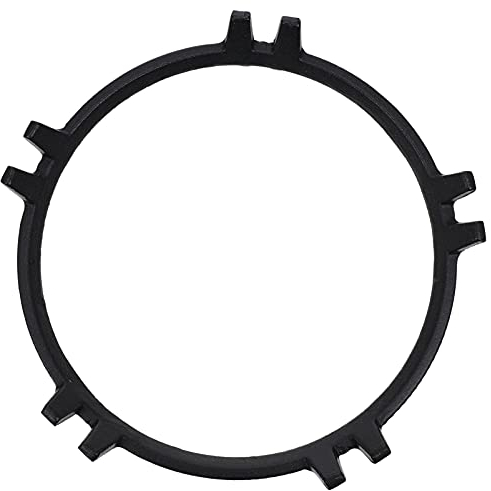 Cabilock 2 Stücke Gusseisen Gasherd Aufsatz Wok Ring Universal Pfannenträger Untersetzer Gaskocher Gitter Aufsatzring Topfträger Grillaufsatz für Backofen Küche Gaskochfeld Zubehör Size 2