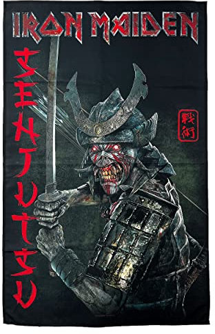 Iron Maiden Senjutsu Album Textile Flag Black