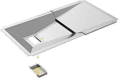 Adjustable Grease Tray with Catch Pan, 23.6-31.6 Universal Drip Pan for Nexgrill 720-0830H 720-0882A, Charbroil, Kenmore, Dyna Glo, Expert Grill, BHG and More 3/4/5 Burner Gas Grills Grease Pan