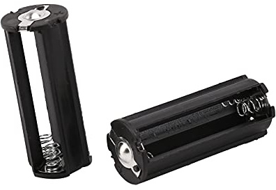 2 porta batterie nere per 3 batterie AAA da 1,5 V