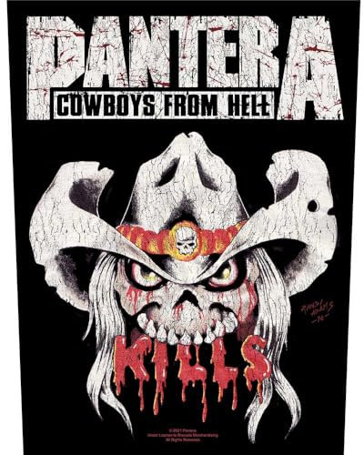 Pantera Back Patch Kills Band Logo Official Black One Size