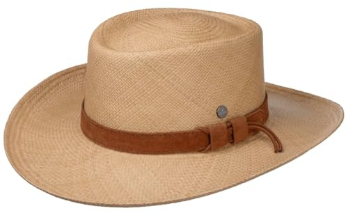 LIERYS Vincova Gambler Hut UV-Schutz 50 Damen Herren Frühling Sommer Natur M (57-58 cm)