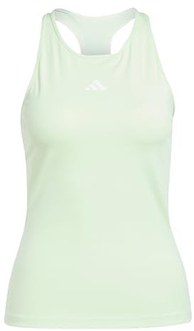 adidas Damen Techfit Racerback Training Tank Top, Semi Green Spark/White, XXL