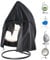 LCGOD Egg Chair Cover Waterproof 600D Oxford Fabric Hanging Egg Chair Cover with Locking Zipper,Anti-UV Windproof Egg Chair Covers -190/115CM (Black)
