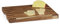 Relaxdays Tabla de Cortar Maciza, Madera de Acacia, para Picar y Servir, 40 x 30 cm, Tonos Claros y Oscuros, Natural