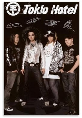 KrAtoz Tokyo Hotel Band Poster Dekorative Malerei Leinwand Wandposter und Kunstdruck Modernes Schlafzimmer Dekor Poster 30 x 45 cm