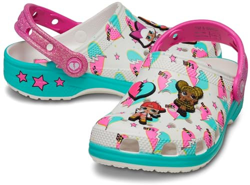 Crocs LOL Surprise BFF Girls Classic Clog 209466-100, Girl slides, White, EU