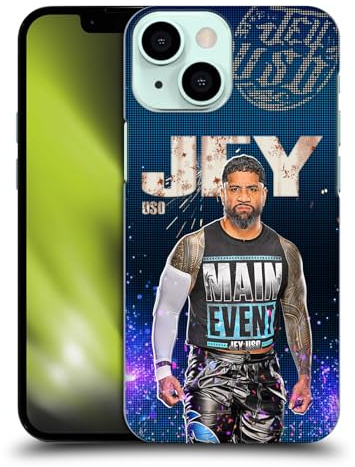 Head Case Designs Offizielle WWE Portrait Jey USO Harte Rueckseiten Handyhülle Hülle Huelle kompatibel mit Apple iPhone 13 Mini
