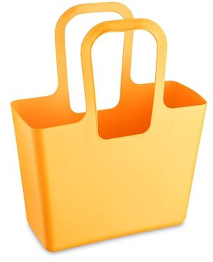 Koziol TASCHE XL robuster Shopper – langlebig standfest wasserdicht pflegeleicht | Einkaufen Büro Reisen Picknick Aufbewahrung (sunflower)
