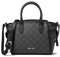 Nine West Kyler Small Satchel, Tiefschwarzes Logo, Medium