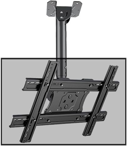 QICBYING TV Wandhalterung - Deckenhalter TV-Halterung, Verstellbare, Um 45° Neigbare, Schwenkbare TV-Deckenhalterung, Passend Für 32-75-Zoll-Fernseher, Mit Einer Belastung Von 110 Pfund (Size : 4m)