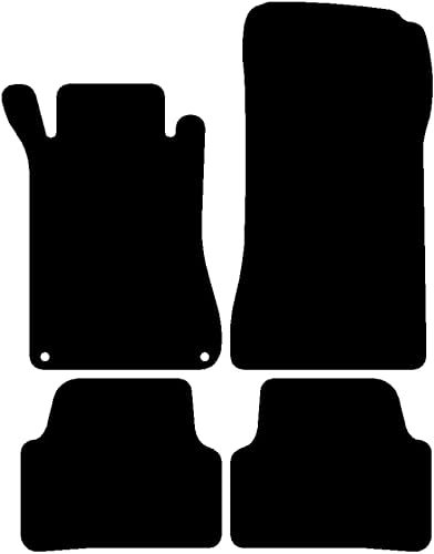 Kovvar Fußmatten passend für Mercedes CLK W209/A209/C209 2003-2010 Passend zur Ausführung: Cabriolet/Coupé | Variante 2 | Qualität: Premium