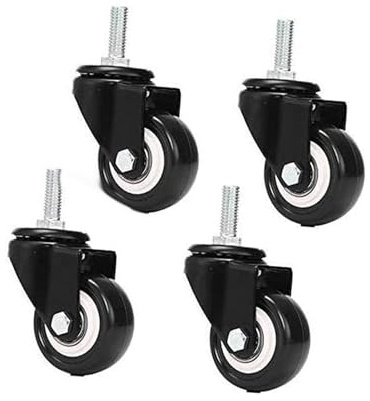 Office Chair Wheels Castor Wheels M8x25mm load-bearing 240kg PU rotating casters trolley furniture caster replacement trolley wheels wheels (casters set of 4)