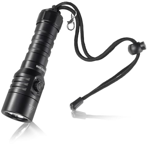 Sofirn SD06, Torcia Subacquea, 3200LM, Portata 472M, IPX8, Perline Lampada STF70, 6500K, Torcia Subacquea Professionale con Modalità di Blocco e Interruttore Magnetico
