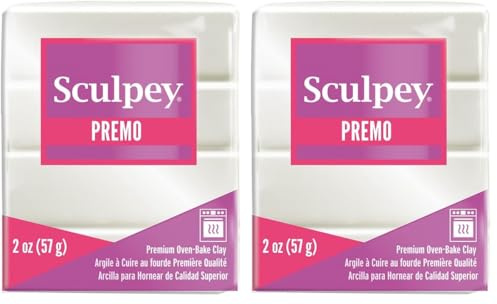 Sculpey Polyform Sculpey Premo! Sculpey Polymer Clay 2 Oz: Pearl (Pack of 2)