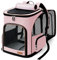 Lekesky Zaino per Cani Gatti Grande Porta Animali Espandibile Per Cani Piccoli Gatto Medi Fino a 8 KG, con 2 Tappetini Zaino Porta Cuccioli Traspirante Pieghevole Per Viaggi Escursioni, Rosa